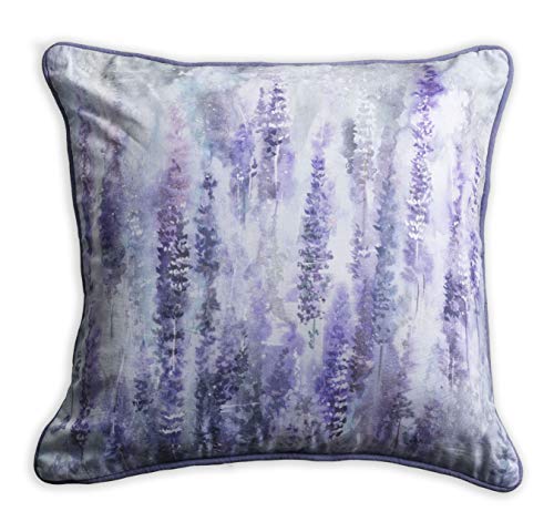Maison d' Hermine Decorative Pillow Cover 100% Cotton, Toile Cushion Cover with Invisible Zipper for Bed, Living Room, Home Décor, Office, Sofa, The Miller - Denim - Spring/Summer (18"x18")