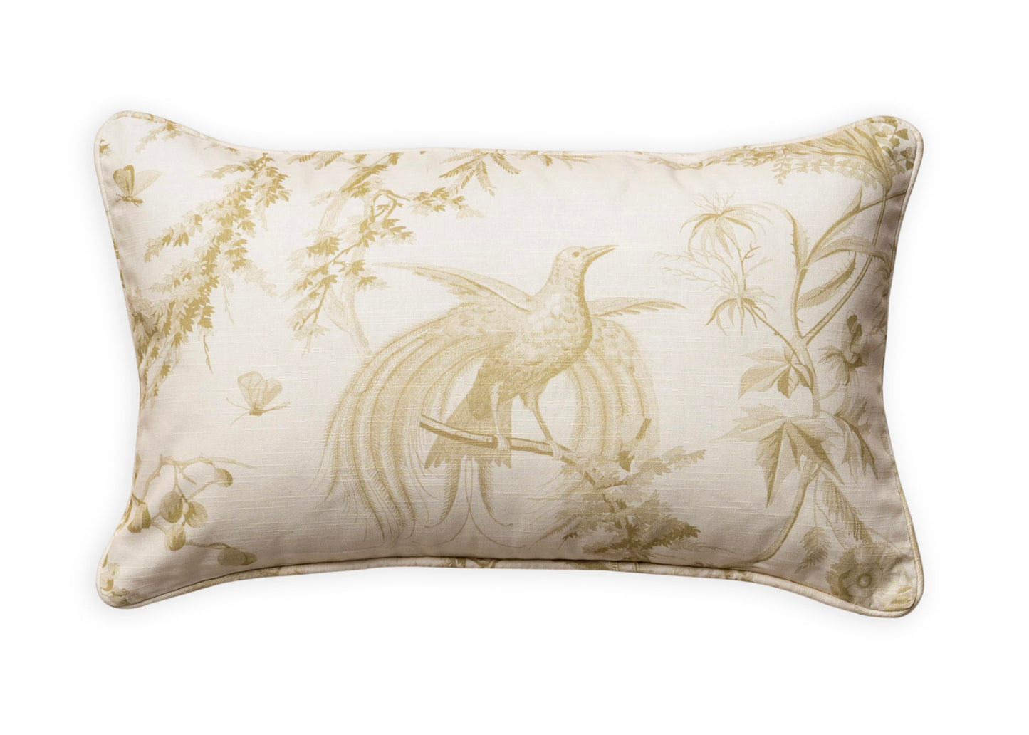 Maison d' Hermine Decorative Pillow Cover 100% Cotton, Toile Cushion Cover with Invisible Zipper for Bed, Living Room, Home Décor, Office, Sofa, The Miller - Denim - Spring/Summer (18"x18")