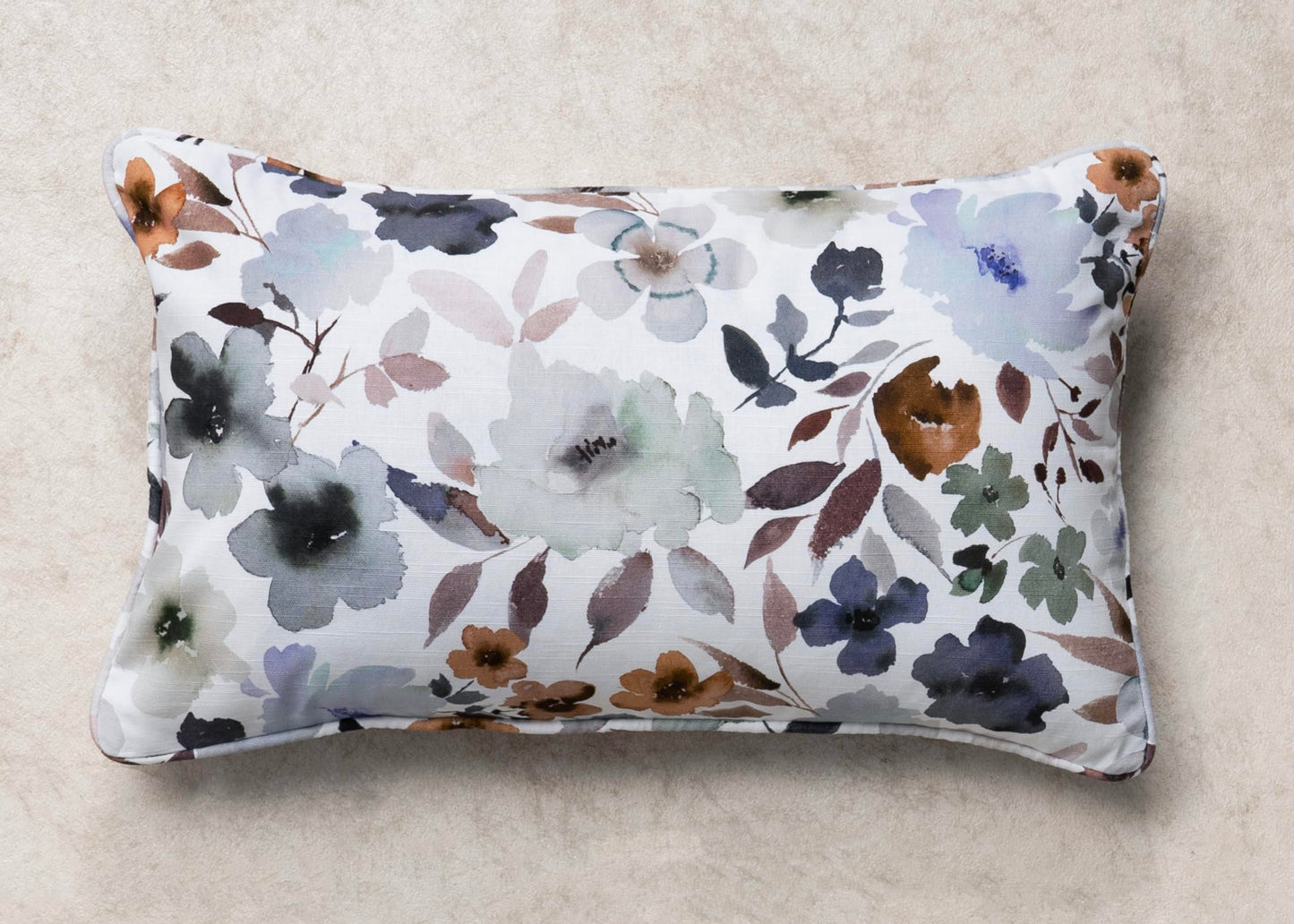 Maison d' Hermine Decorative Pillow Cover 100% Cotton, Toile Cushion Cover with Invisible Zipper for Bed, Living Room, Home Décor, Office, Sofa, The Miller - Denim - Spring/Summer (18"x18")