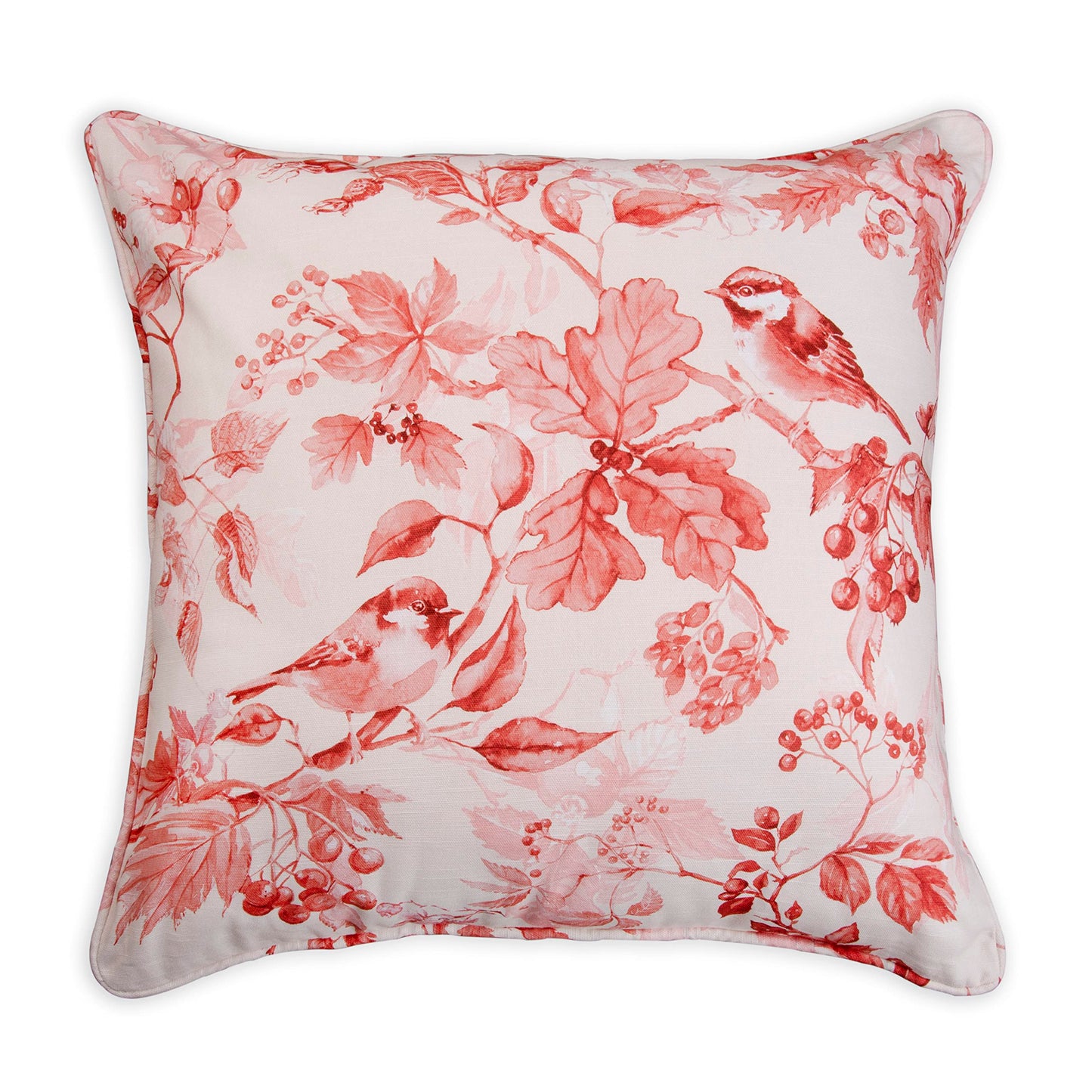 Maison d' Hermine Decorative Pillow Cover 100% Cotton, Toile Cushion Cover with Invisible Zipper for Bed, Living Room, Home Décor, Office, Sofa, The Miller - Denim - Spring/Summer (18"x18")