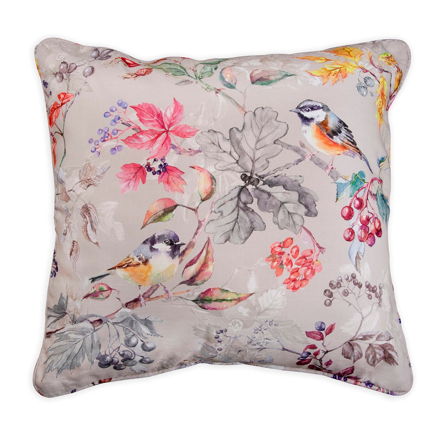 Maison d' Hermine Decorative Pillow Cover 100% Cotton, Toile Cushion Cover with Invisible Zipper for Bed, Living Room, Home Décor, Office, Sofa, The Miller - Denim - Spring/Summer (18"x18")