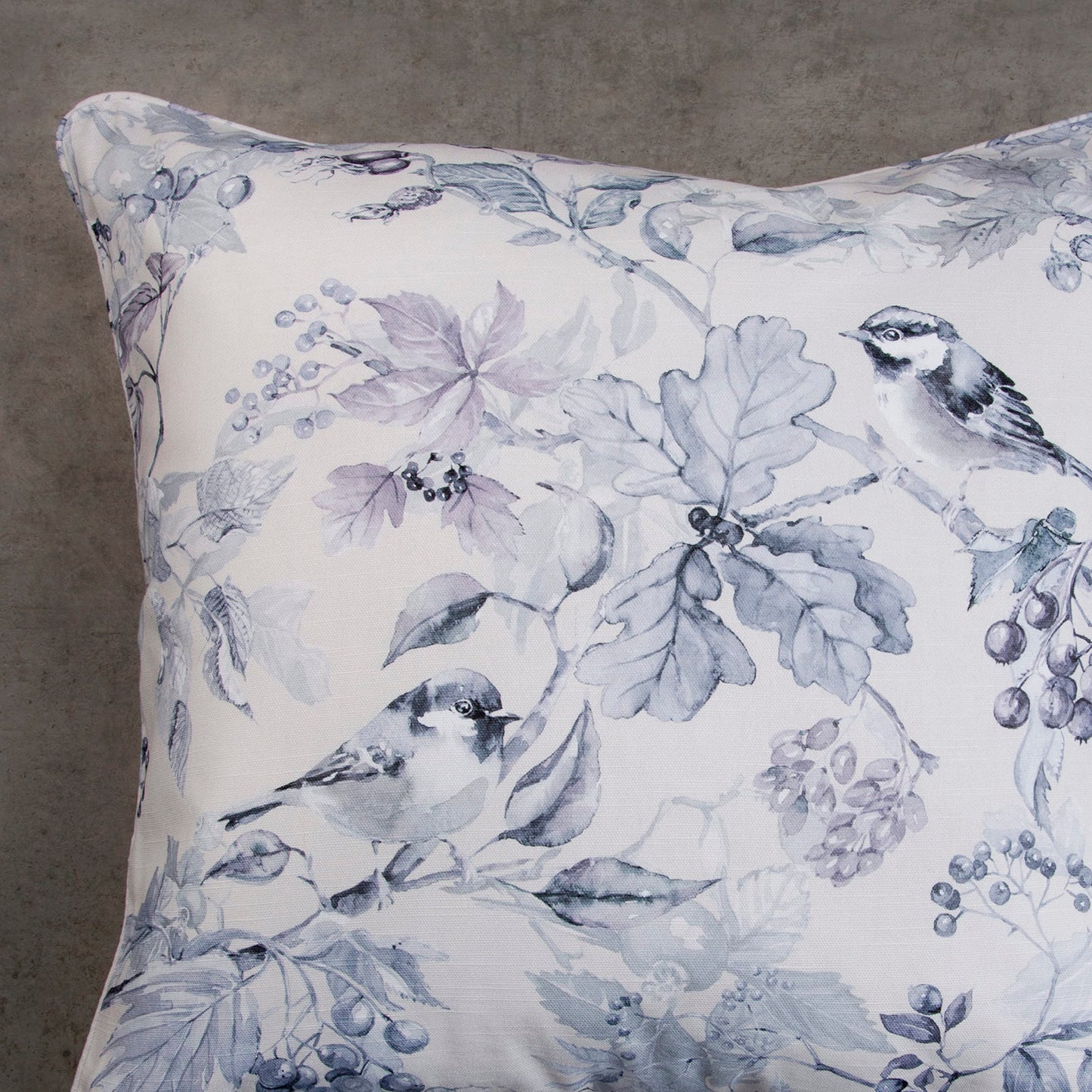 Maison d' Hermine Decorative Pillow Cover 100% Cotton, Toile Cushion Cover with Invisible Zipper for Bed, Living Room, Home Décor, Office, Sofa, The Miller - Denim - Spring/Summer (18"x18")