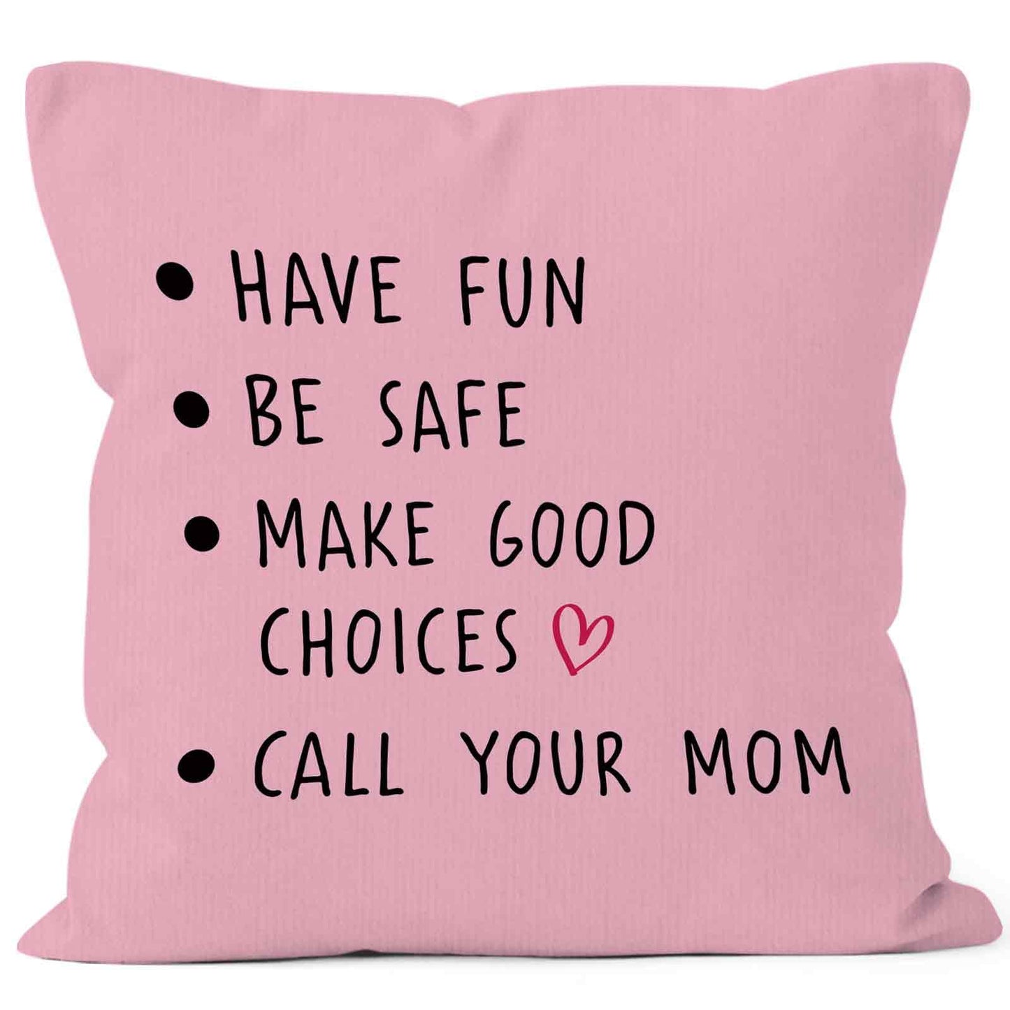 Call Your Mom Dorm Throw Pillow Covers 18x18, Boho Rainbow Decorative Square Pillow Cases for Couch Bed Sofa, Cute Decor Pillowcases for College Dorm Classroom Bedroom, Back to School Gifts