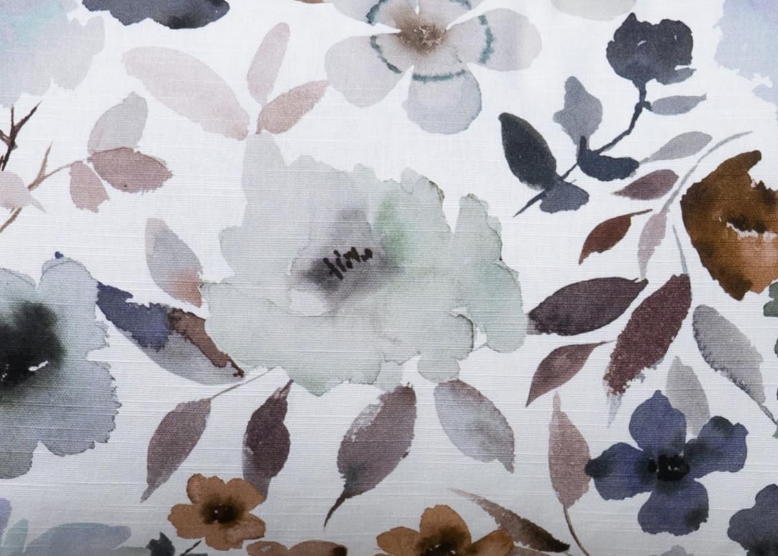 Maison d' Hermine Decorative Pillow Cover 100% Cotton, Toile Cushion Cover with Invisible Zipper for Bed, Living Room, Home Décor, Office, Sofa, The Miller - Denim - Spring/Summer (18"x18")