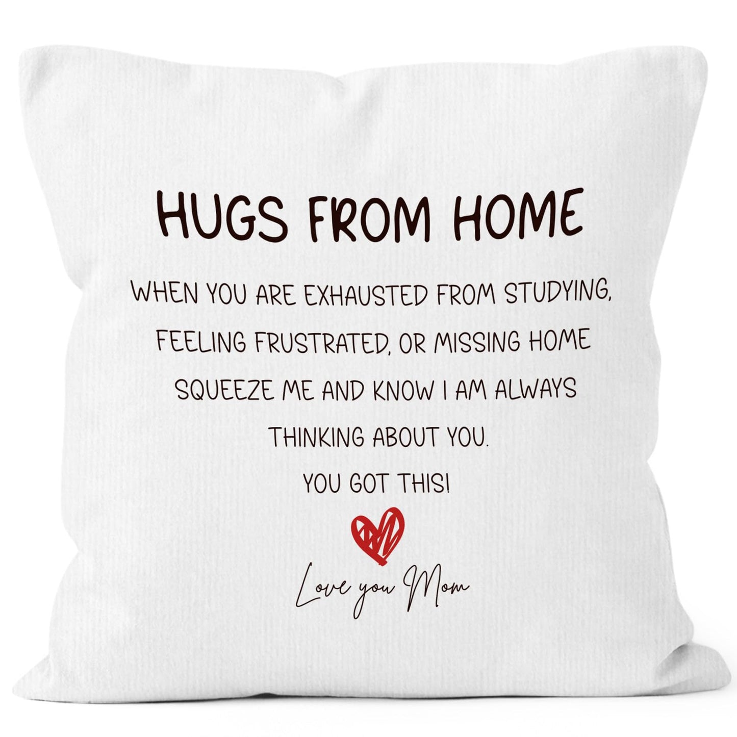 Call Your Mom Dorm Throw Pillow Covers 18x18, Boho Rainbow Decorative Square Pillow Cases for Couch Bed Sofa, Cute Decor Pillowcases for College Dorm Classroom Bedroom, Back to School Gifts