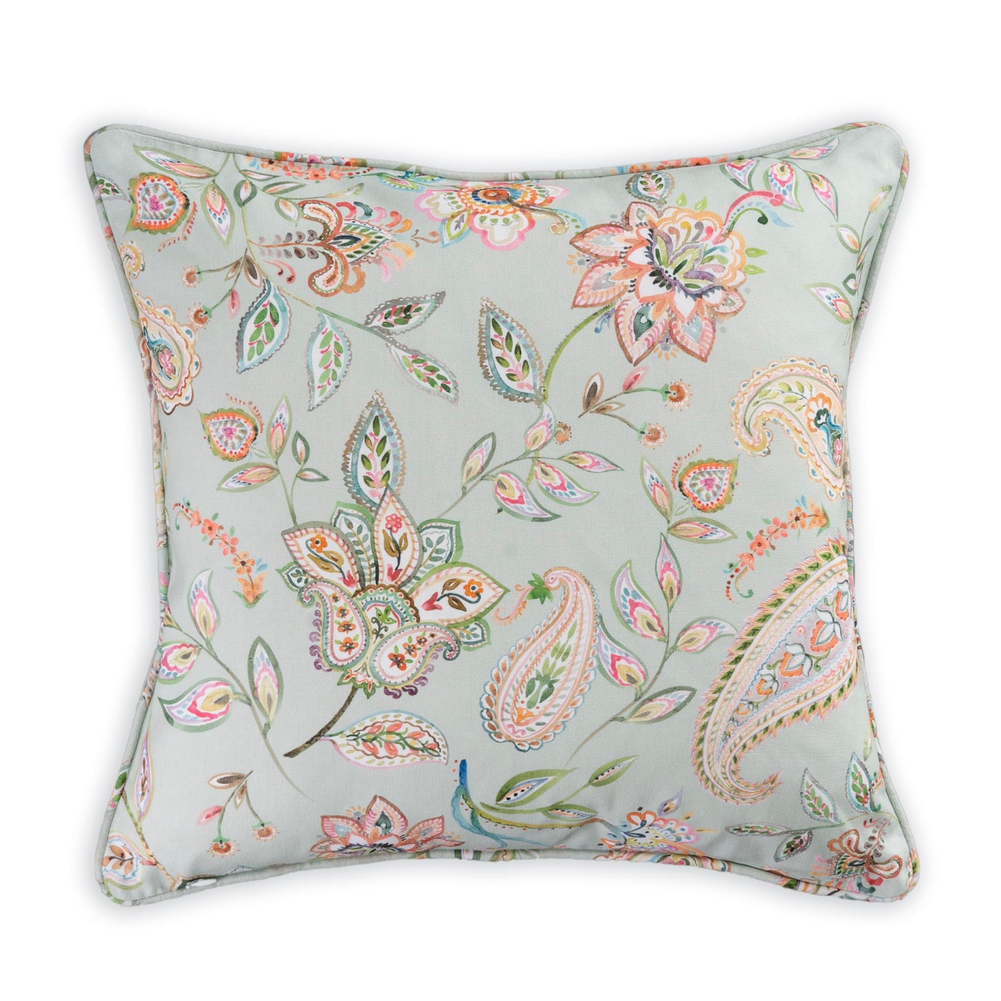 Maison d' Hermine Decorative Pillow Cover 100% Cotton, Toile Cushion Cover with Invisible Zipper for Bed, Living Room, Home Décor, Office, Sofa, The Miller - Denim - Spring/Summer (18"x18")