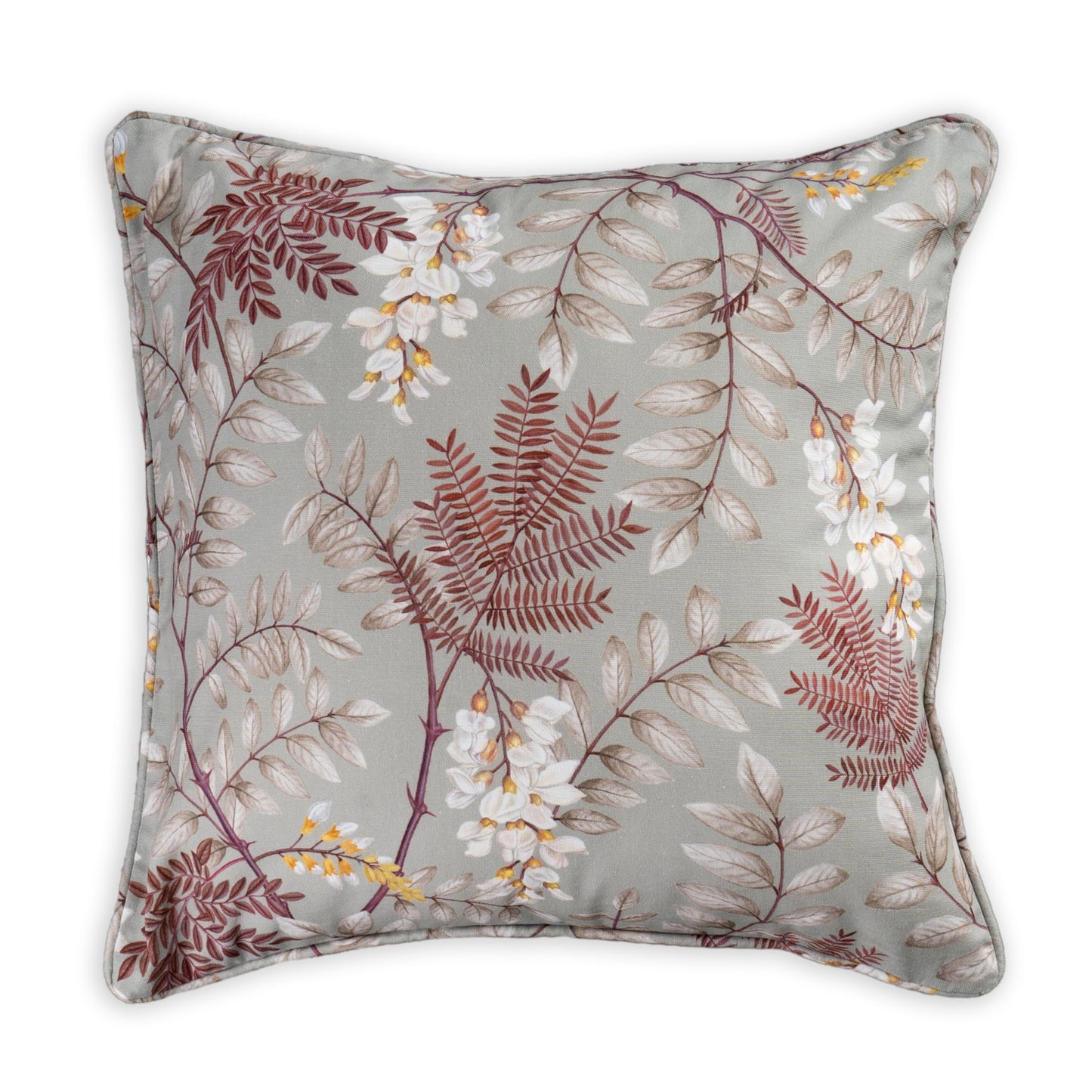 Maison d' Hermine Decorative Pillow Cover 100% Cotton, Toile Cushion Cover with Invisible Zipper for Bed, Living Room, Home Décor, Office, Sofa, The Miller - Denim - Spring/Summer (18"x18")