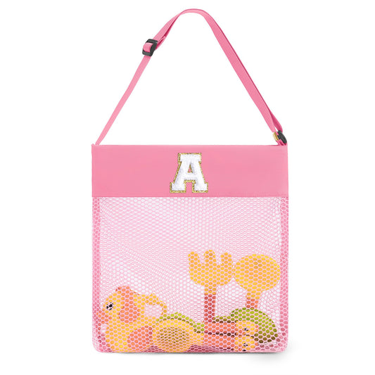 YOOLIFE Girl Toy Bag, Shell Collecting Bag Kids, Sand Toy Seashell Bag, Swimming Accessories Mesh Bag for Girls and Boys