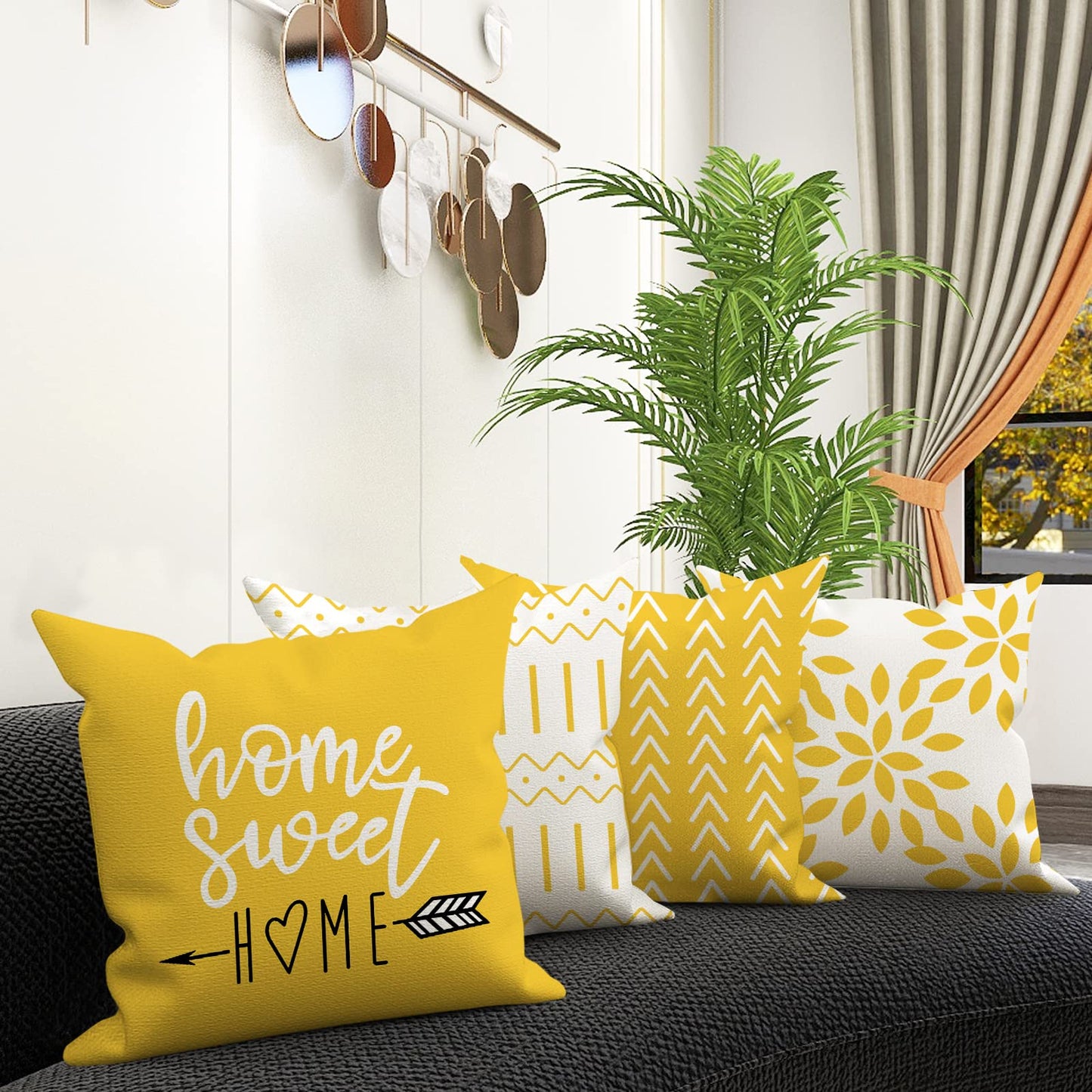 Cutaway When Heaven Calls Your Name Throw Pillow Covers for Couch Bed Sofa Farmhouse Decoration 18 x 18 Inch/45 x 45 Cm