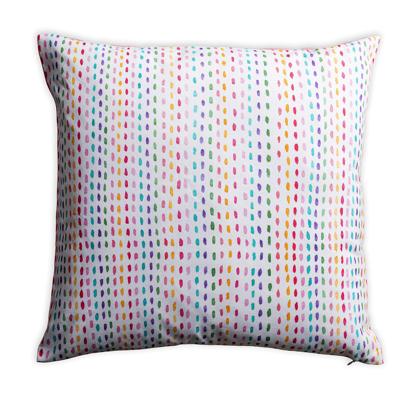 Maison d' Hermine Decorative Pillow Cover 100% Cotton, Toile Cushion Cover with Invisible Zipper for Bed, Living Room, Home Décor, Office, Sofa, The Miller - Denim - Spring/Summer (18"x18")
