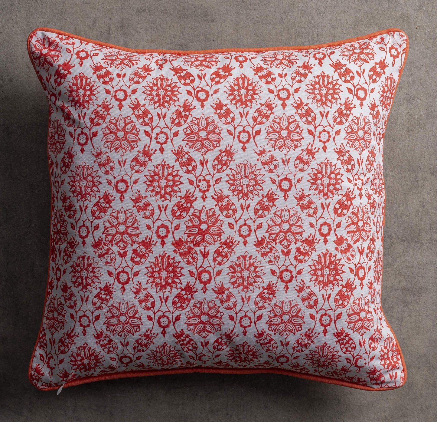 Maison d' Hermine Decorative Pillow Cover 100% Cotton, Toile Cushion Cover with Invisible Zipper for Bed, Living Room, Home Décor, Office, Sofa, The Miller - Denim - Spring/Summer (18"x18")